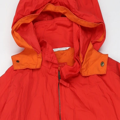 Marks and Spencer Boys Red Jacket Size 13-14 Years Zip