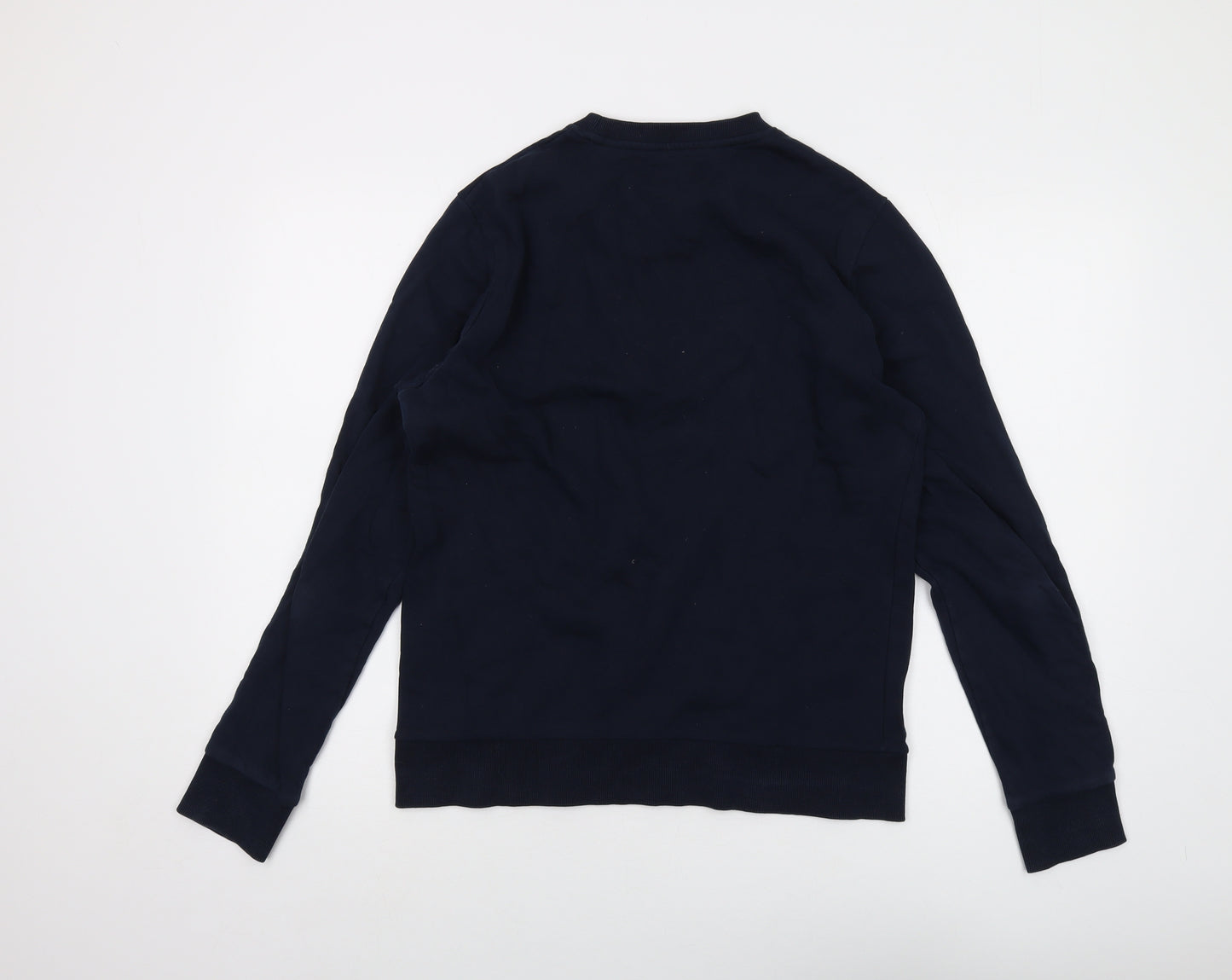 JACK & JONES Mens Blue Cotton Pullover Sweatshirt Size S