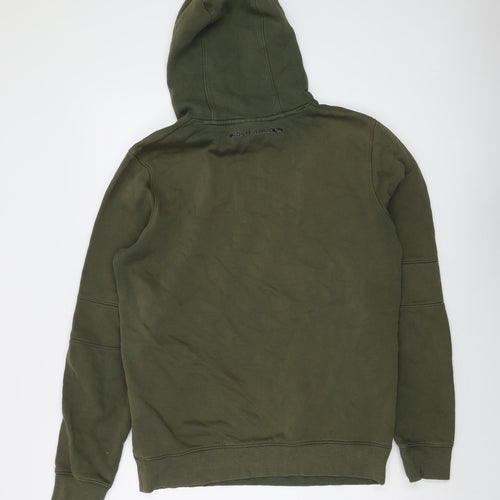 Under armour Mens Green Cotton Pullover Hoodie Size M