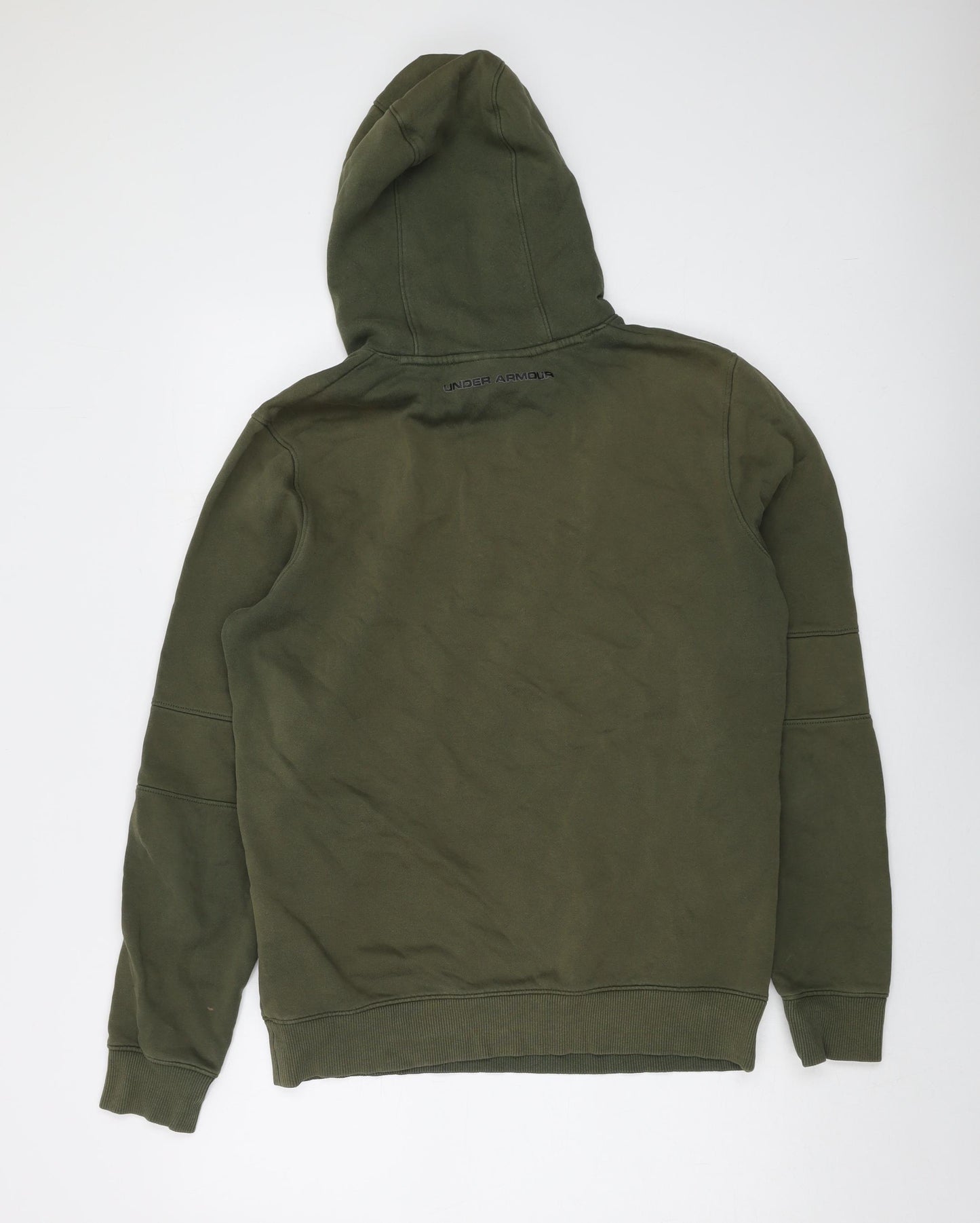 Under armour Mens Green Cotton Pullover Hoodie Size M