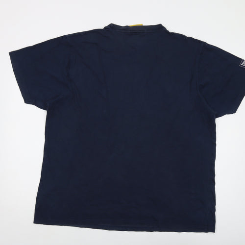 Everlast Mens Blue Cotton T-Shirt Size 2XL Crew Neck