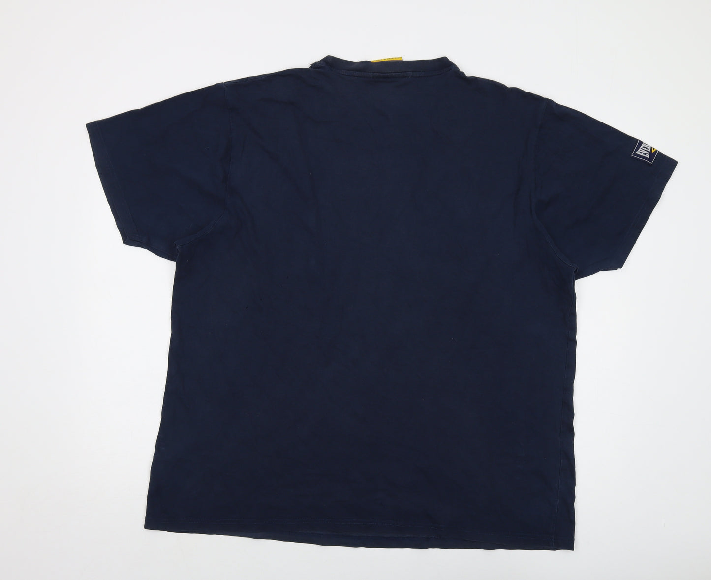 Everlast Mens Blue Cotton T-Shirt Size 2XL Crew Neck