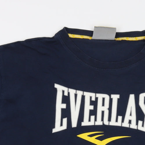 Everlast Mens Blue Cotton T-Shirt Size 2XL Crew Neck