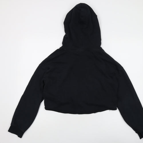 Pu,ma Womens Black Cotton Pullover Hoodie Size S Pullover