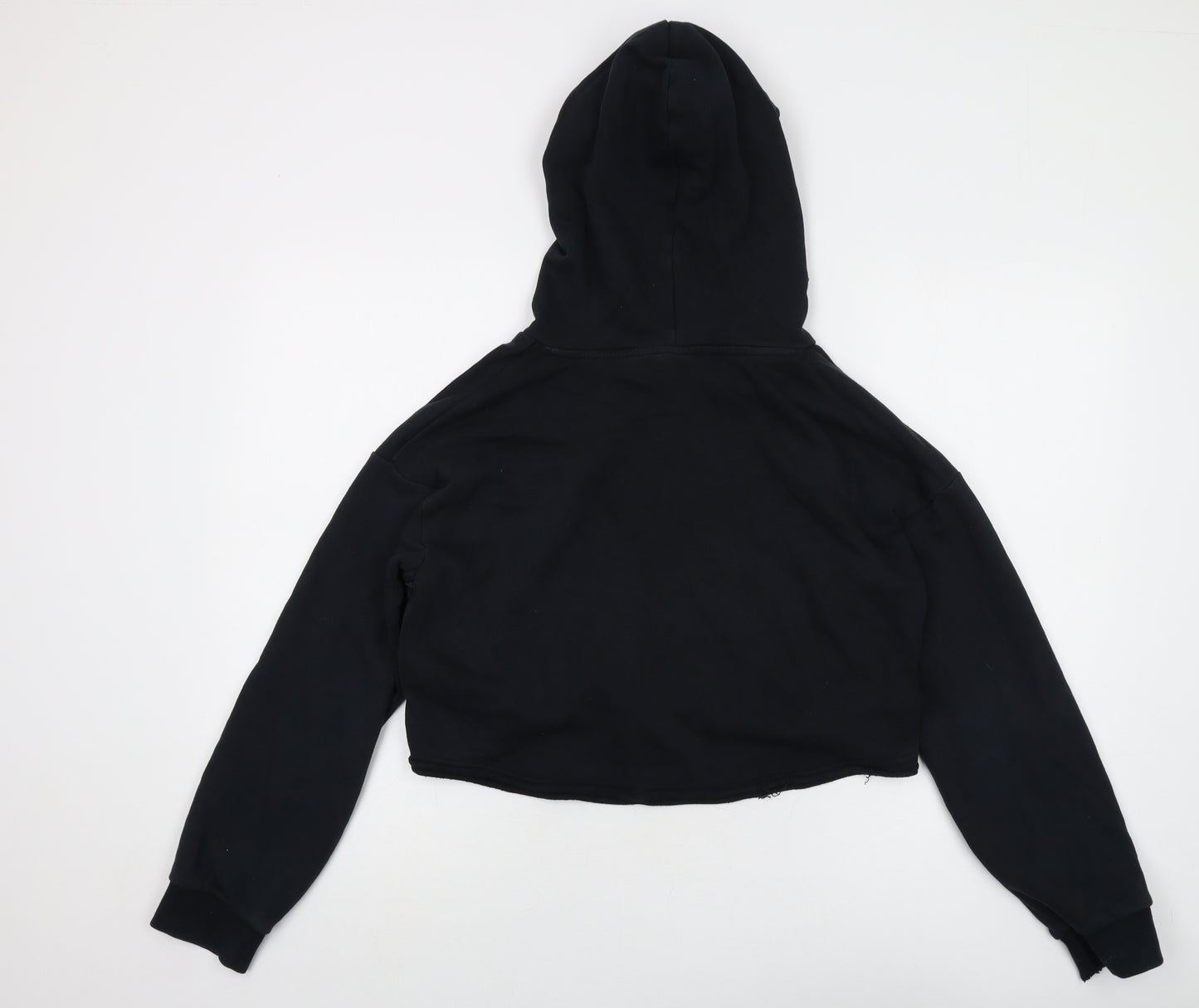 Pu,ma Womens Black Cotton Pullover Hoodie Size S Pullover