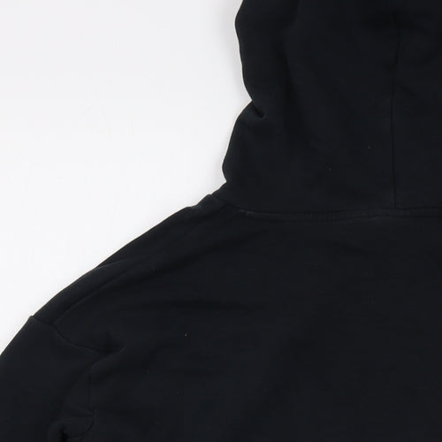 Pu,ma Womens Black Cotton Pullover Hoodie Size S Pullover