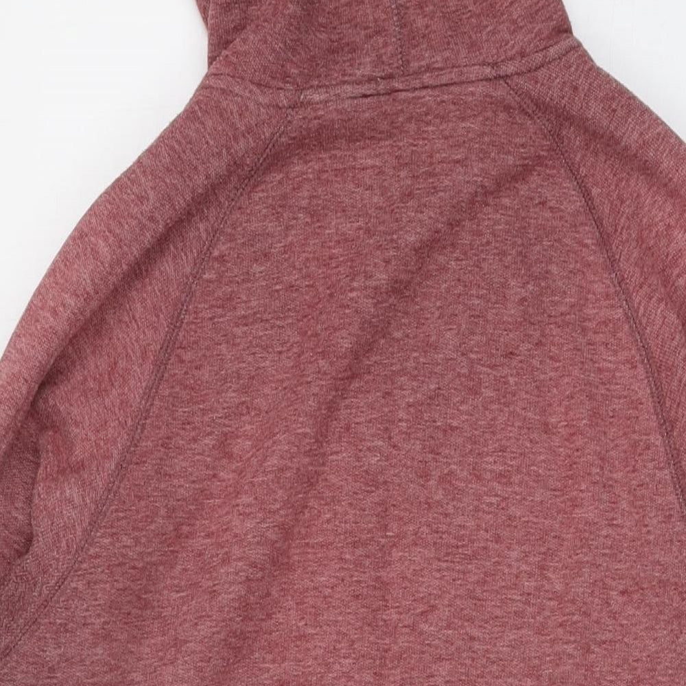 Billabong Mens Red Polyester Full Zip Hoodie Size M