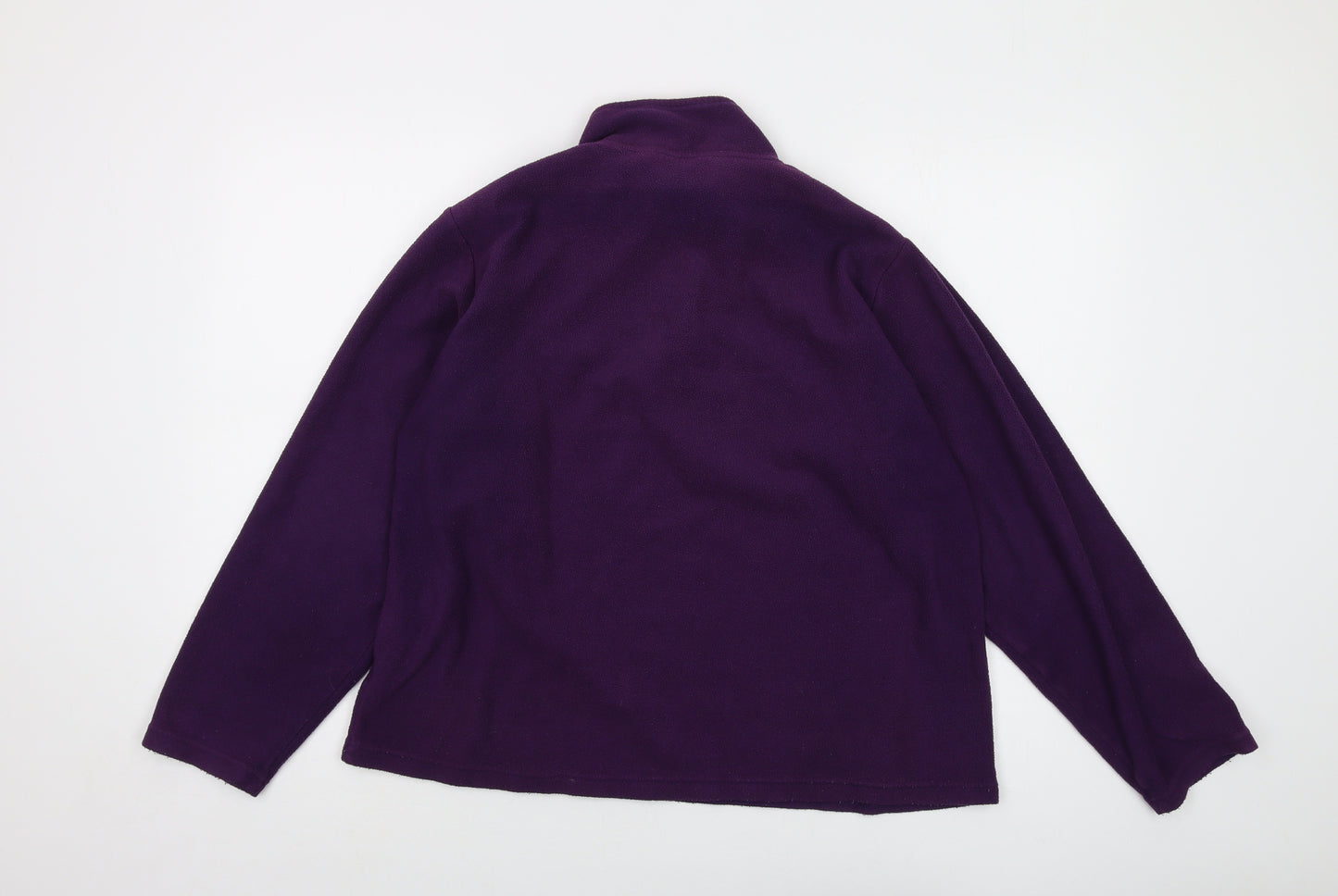 Freedom Trail Womens Purple Polyester Pullover Sweatshirt Size 18 Zip