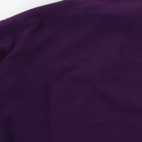 Freedom Trail Womens Purple Polyester Pullover Sweatshirt Size 18 Zip