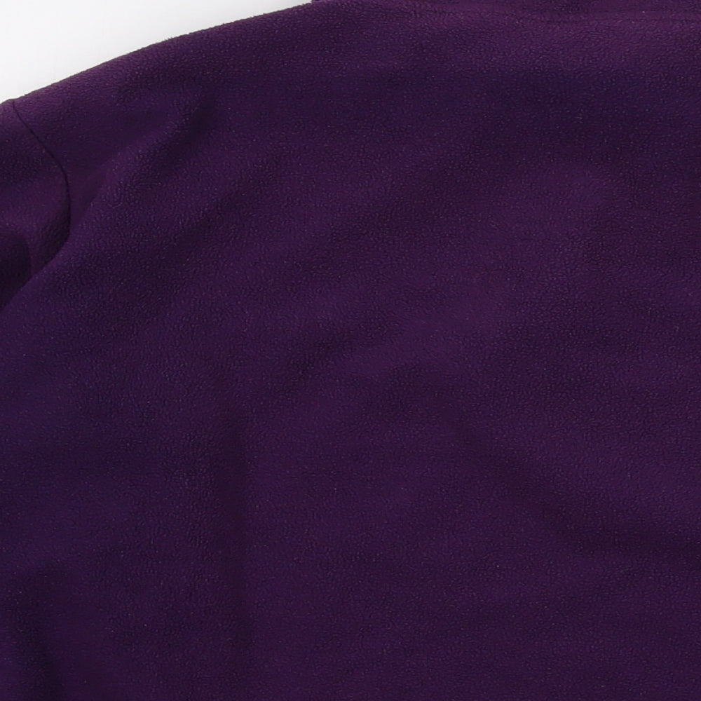 Freedom Trail Womens Purple Polyester Pullover Sweatshirt Size 18 Zip
