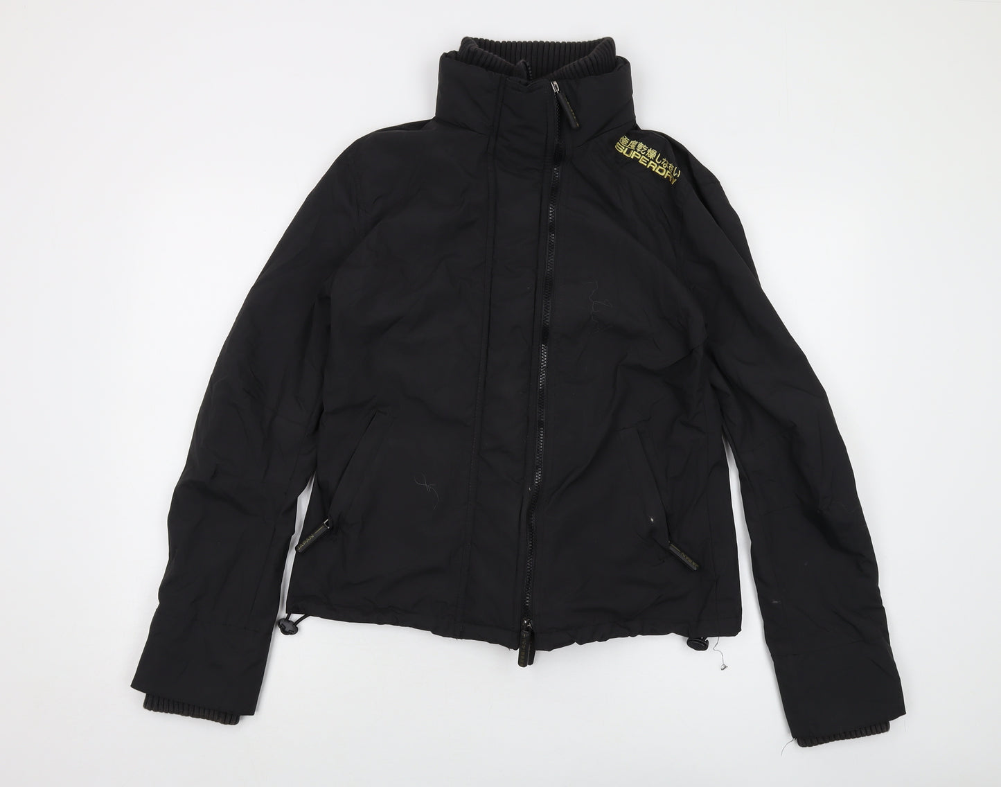 Superdry Womens Black Jacket Size L Zip