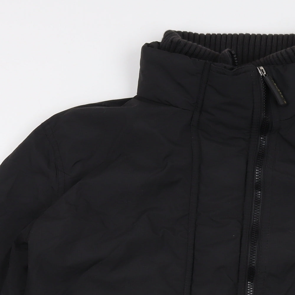 Superdry Womens Black Jacket Size L Zip