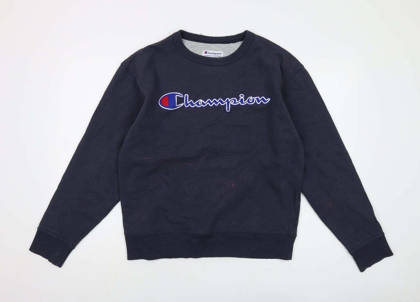 Champion Mens Blue Cotton Pullover Sweatshirt Size M