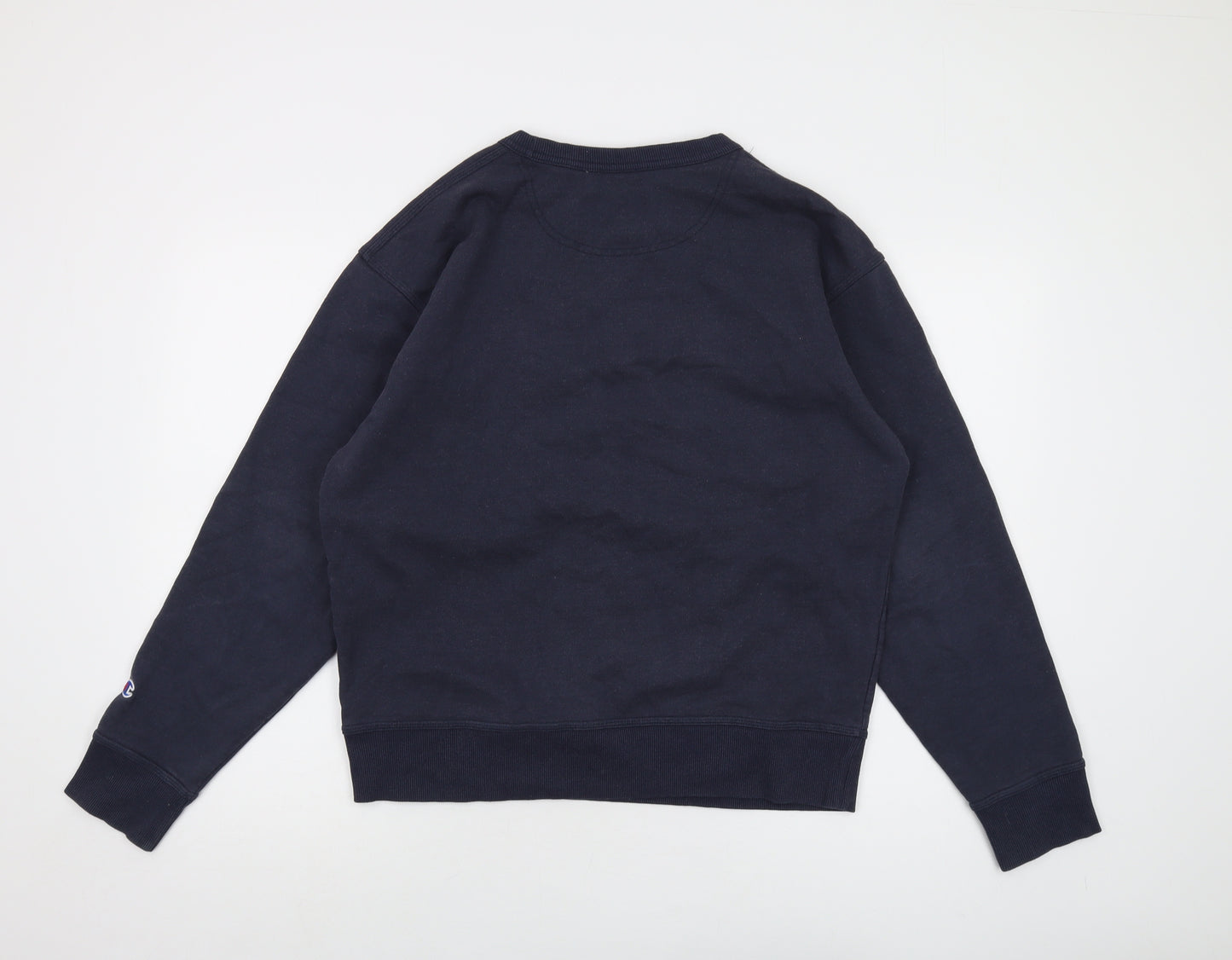 Champion Mens Blue Cotton Pullover Sweatshirt Size M