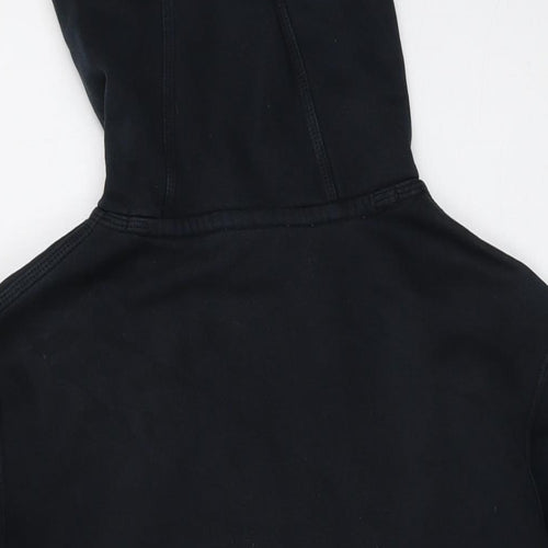 Nike Mens Black Cotton Pullover Hoodie Size M