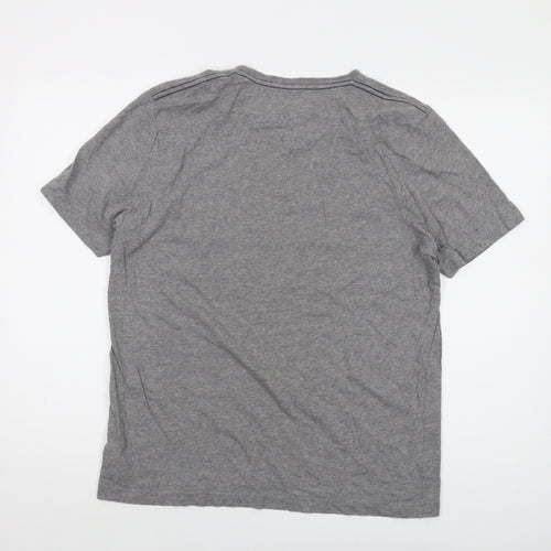 Henri Lloyd Mens Grey Cotton T-Shirt Size XL Crew Neck