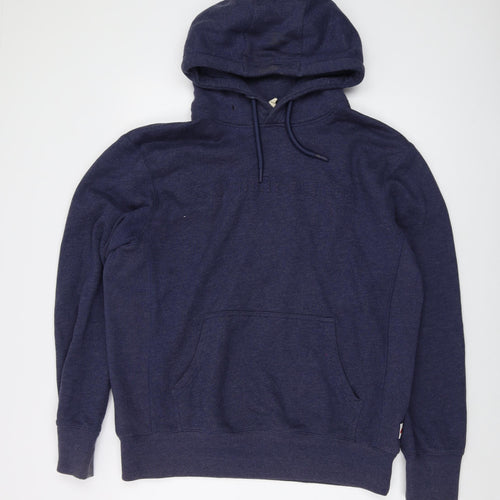 Superdry Mens Blue Cotton Pullover Hoodie Size XL