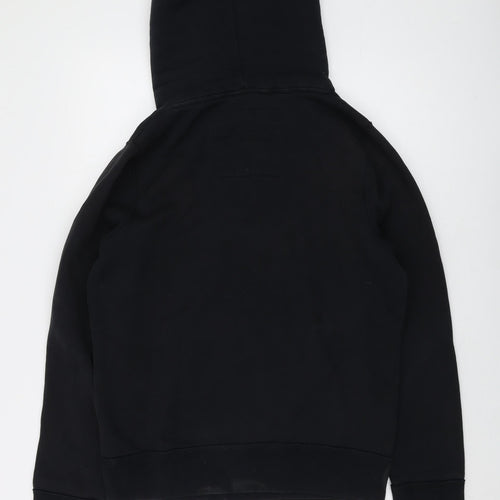 Hollister Mens Black Cotton Pullover Hoodie Size M