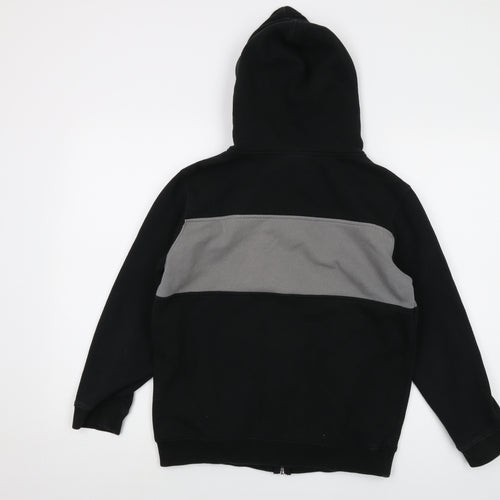 VANS Womens Black Cotton Full Zip Hoodie Size L Zip