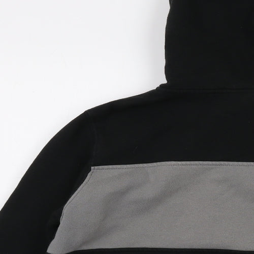 VANS Womens Black Cotton Full Zip Hoodie Size L Zip