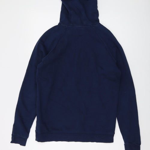 Under armour Mens Blue Cotton Pullover Hoodie Size S
