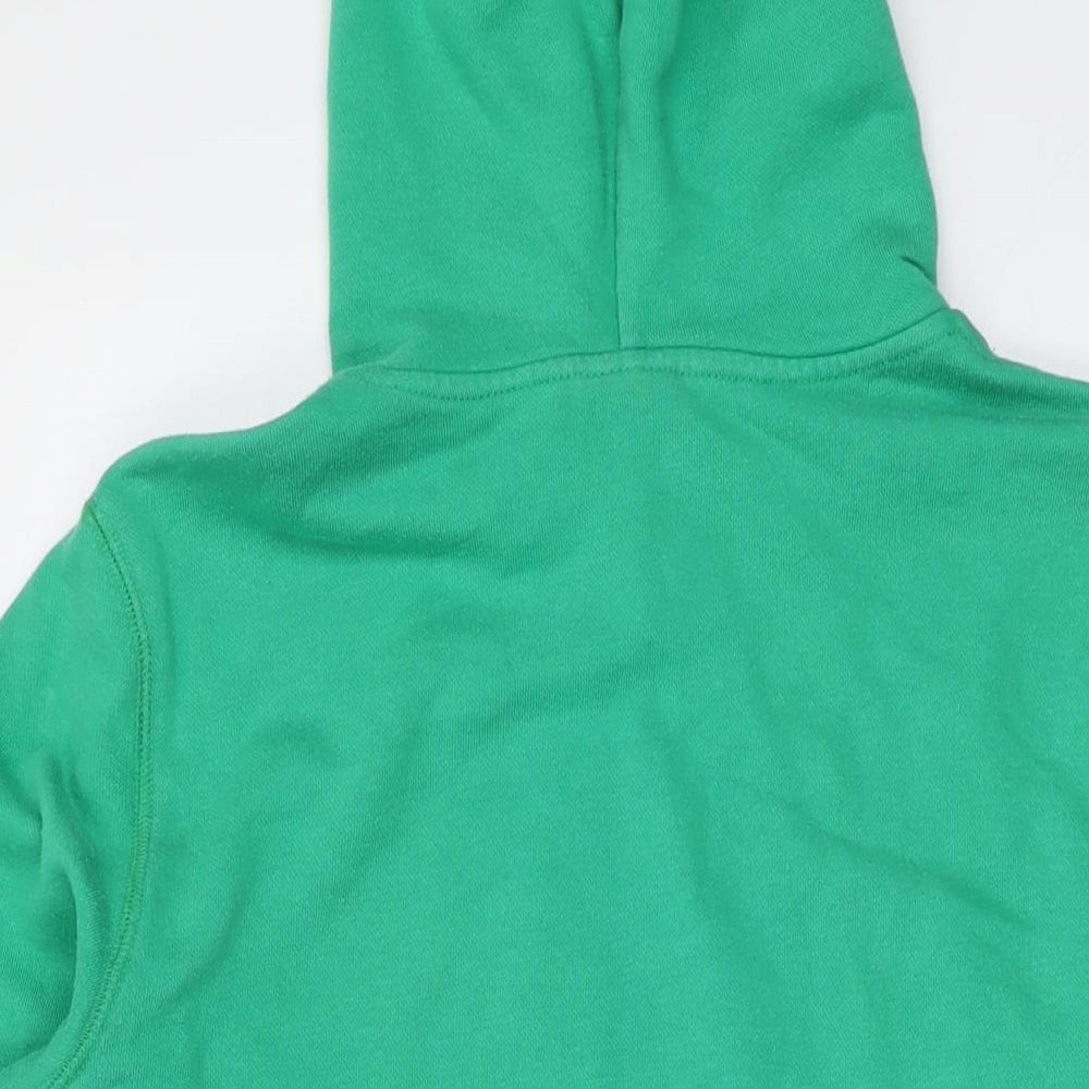 Nike Mens Green Cotton Pullover Hoodie Size S