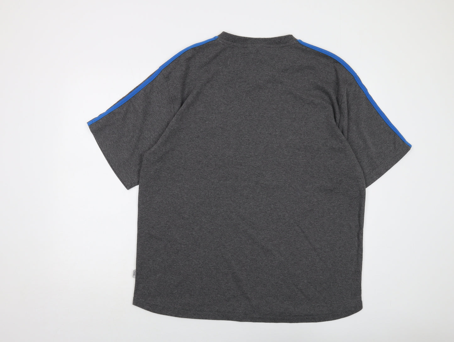 Lonsdale Mens Grey Polyester T-Shirt Size 2XL V-Neck