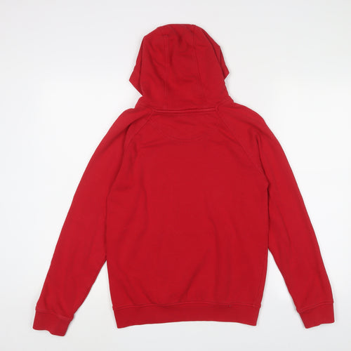Henri Lloyd Boys Red Cotton Pullover Hoodie Size 12-13 Years Pullover - Logo, Embroidered