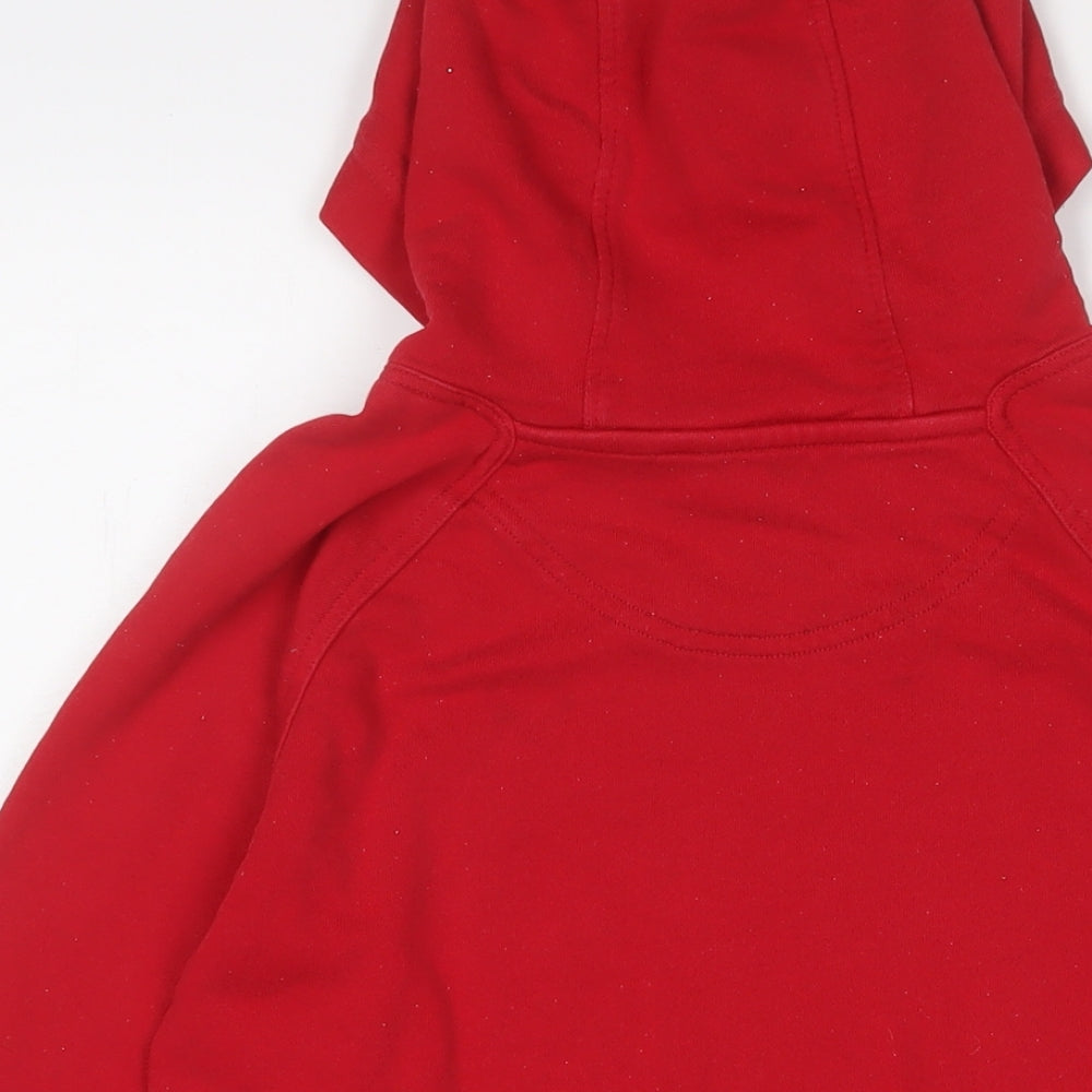 Henri Lloyd Boys Red Cotton Pullover Hoodie Size 12-13 Years Pullover - Logo, Embroidered