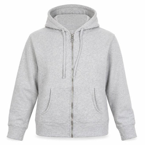 THE WHITE COMPANY Womens Grey Cotton Full Zip Hoodie Size XS Zip
