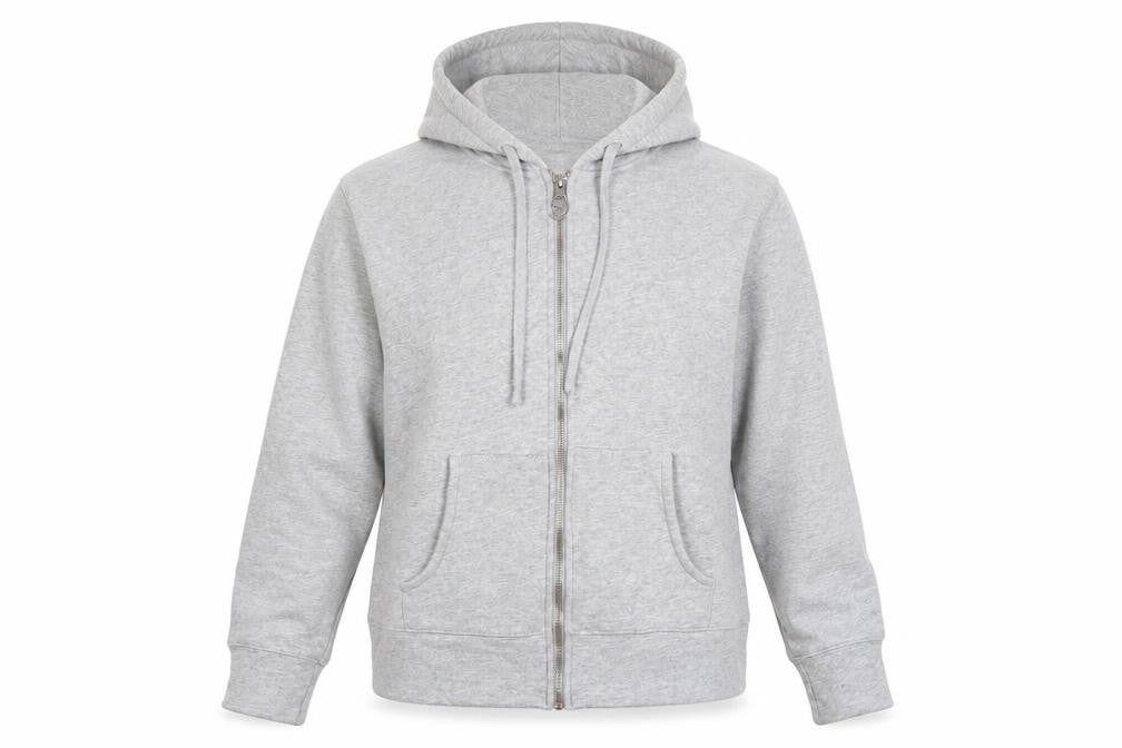 THE WHITE COMPANY Womens Grey Cotton Full Zip Hoodie Size XS Zip