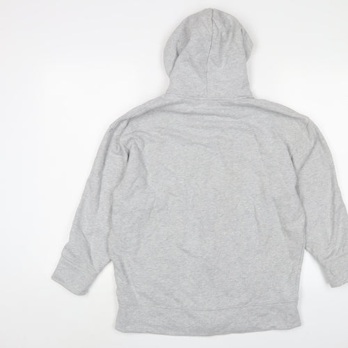 THE WHITE COMPANY Womens Grey Cotton Full Zip Hoodie Size XS Zip