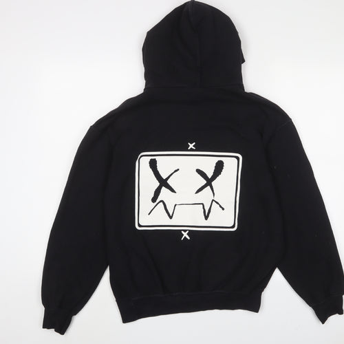 Pyrocynical Mens Black Cotton Pullover Hoodie Size M