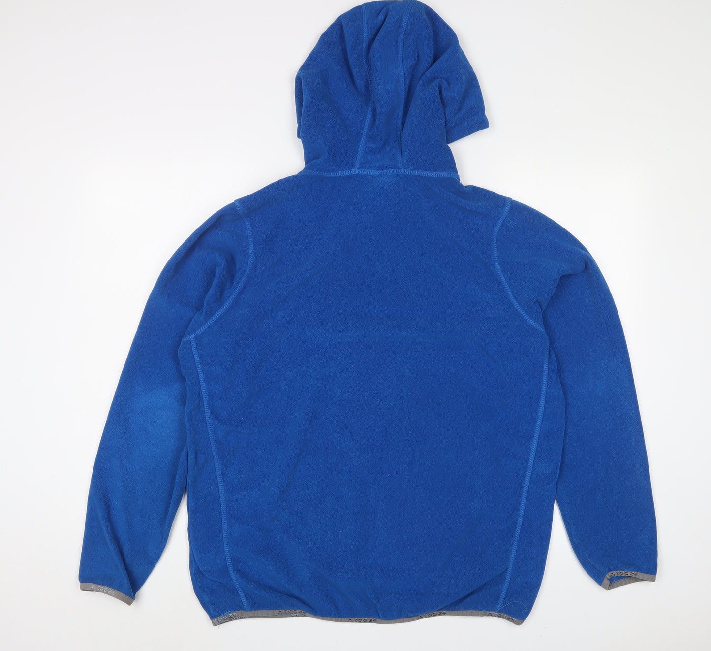 TOG24 Mens Blue Polyester Pullover Hoodie Size L - Logo, Embroidered