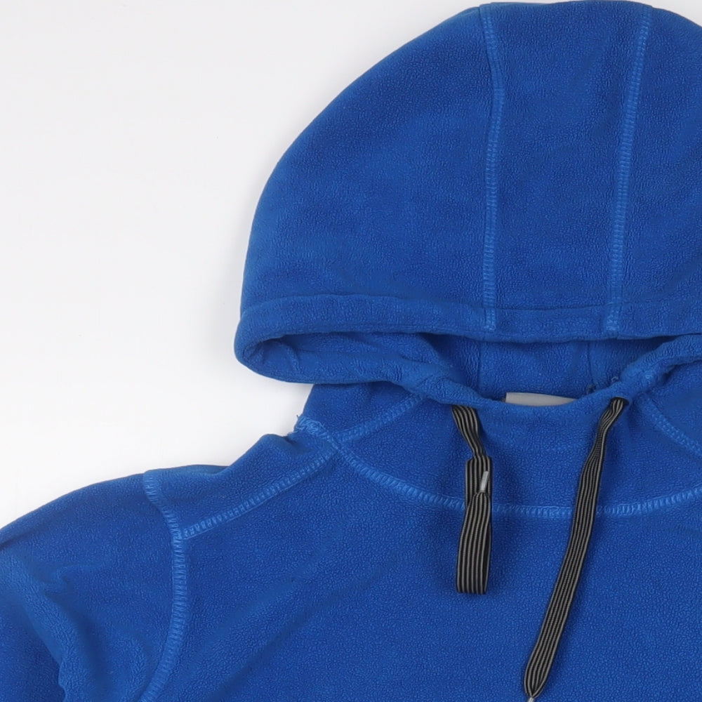 TOG24 Mens Blue Polyester Pullover Hoodie Size L - Logo, Embroidered