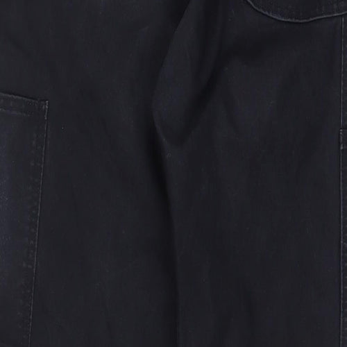Levi's Mens Black Cotton Wide-Leg Jeans Size 34 in L32 in Regular Button