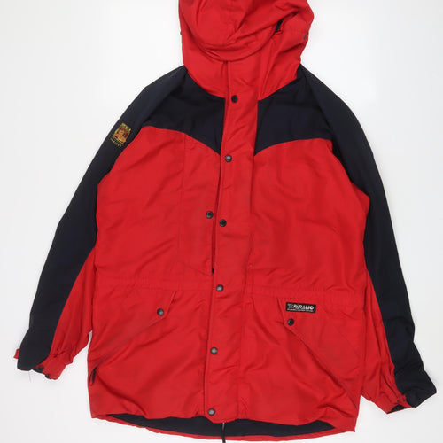 Paramo Mens Red Jacket Coat Size XL Zip - Estimated Size XL