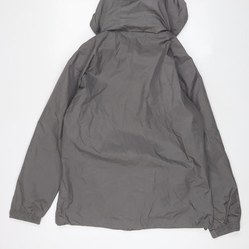 Hi Gear Womens Grey Jacket Coat Size 16 Zip - Logo, Embroidered