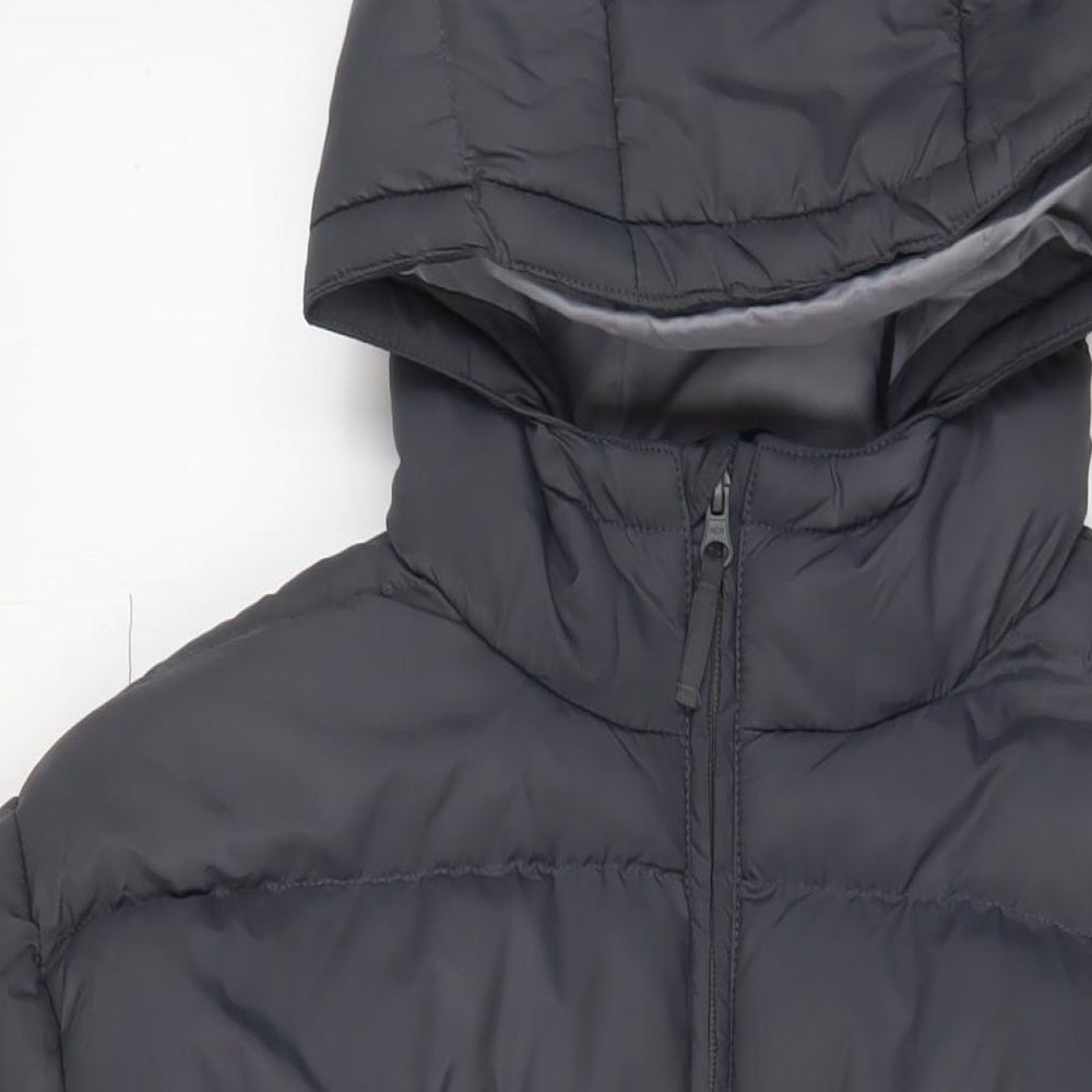 Trespass Mens Grey Parka Coat Size XL Zip - Logo