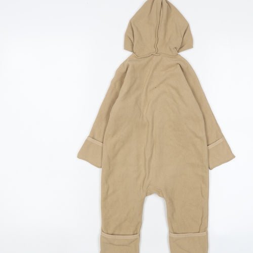 Gap Girls Brown Polyester Babygrow One-Piece Size 6-9 Months Snap - Embroidered