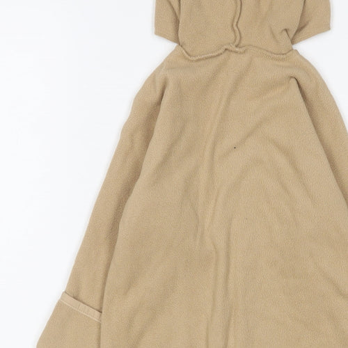 Gap Girls Brown Polyester Babygrow One-Piece Size 6-9 Months Snap - Embroidered