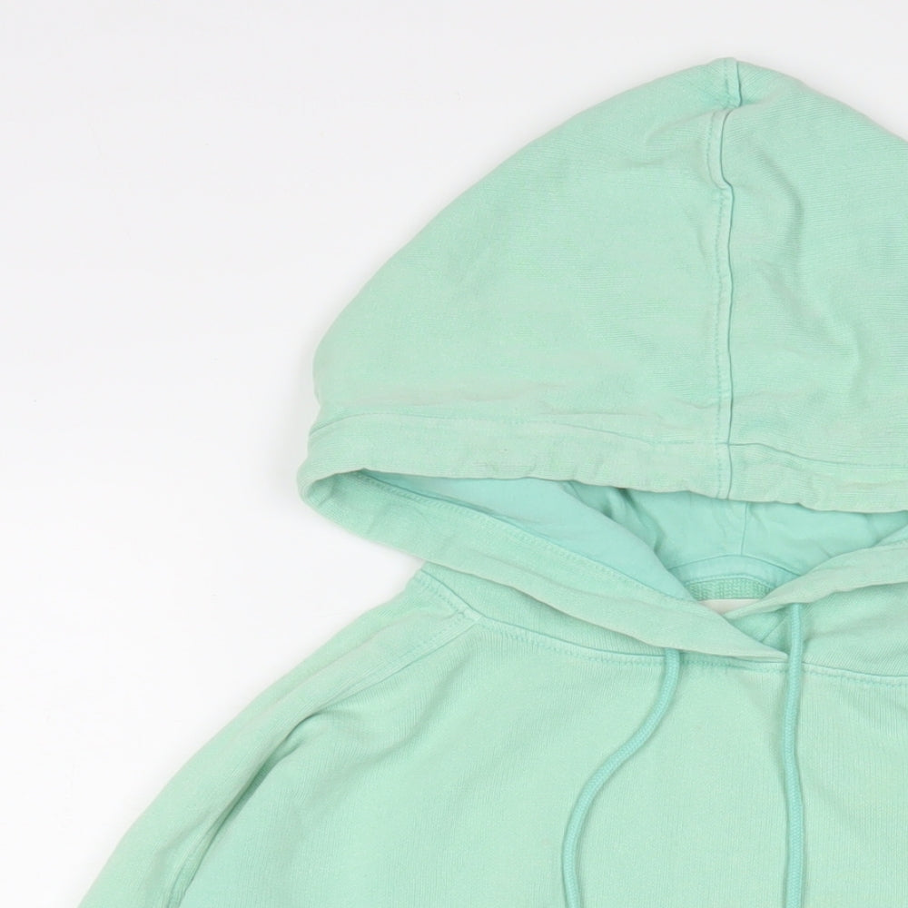 Hush Womens Green Cotton Pullover Hoodie Size S Pullover