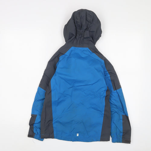 Regatta Boys Blue Basic Coat Coat Size 9-10 Years Zip - Logo
