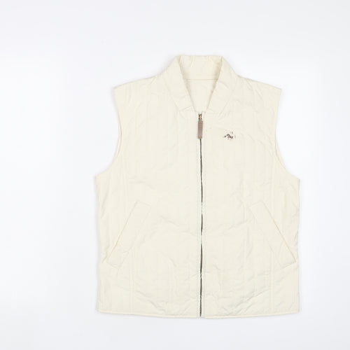 Weekend Womens Ivory Gilet Jacket Size 6 Zip