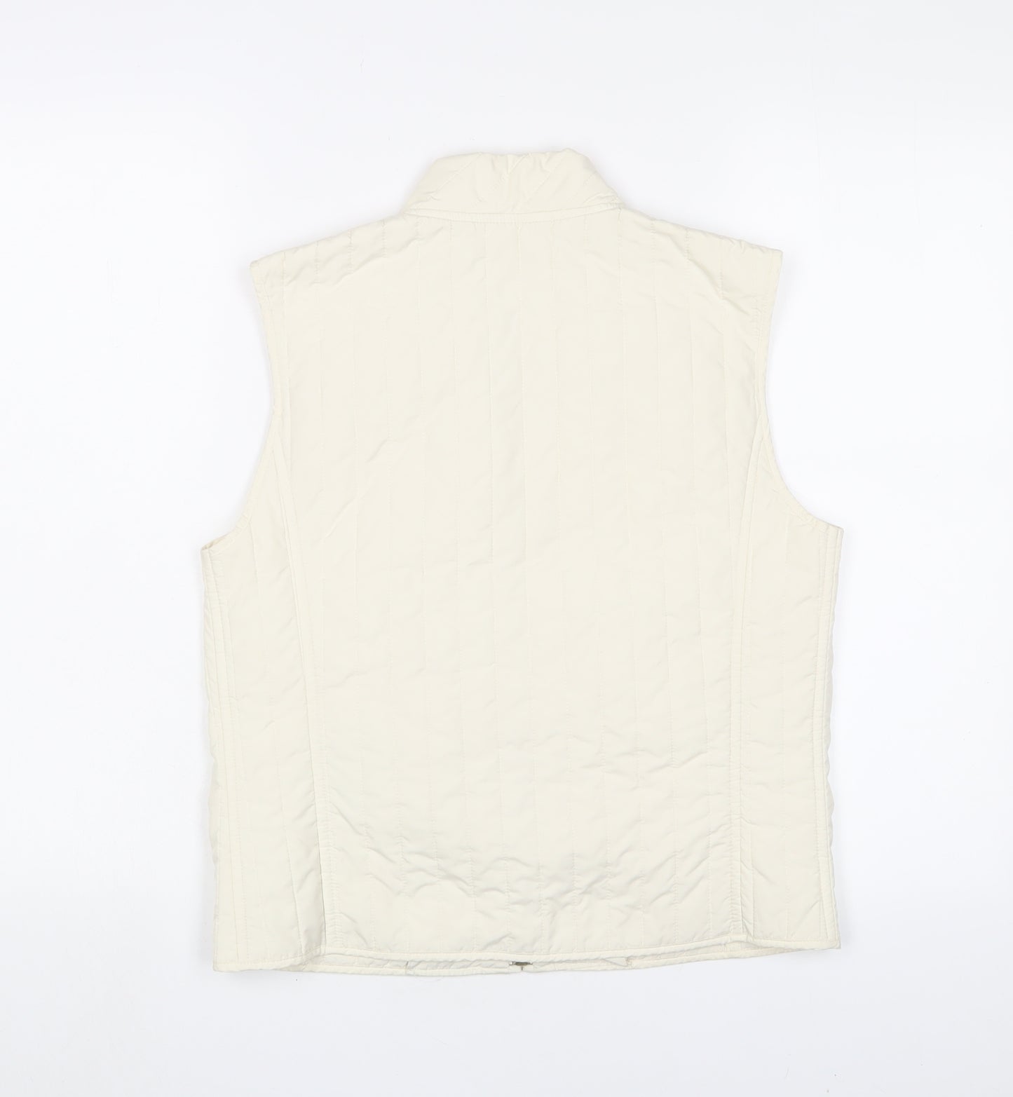 Weekend Womens Ivory Gilet Jacket Size 6 Zip
