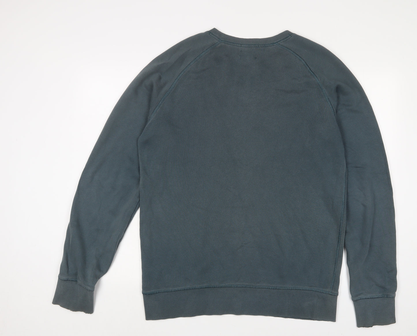 JACK & JONES Mens Blue Cotton Pullover Sweatshirt Size L - Vintage