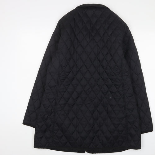 Trespass Mens Black Quilted Jacket Size 2XL Zip