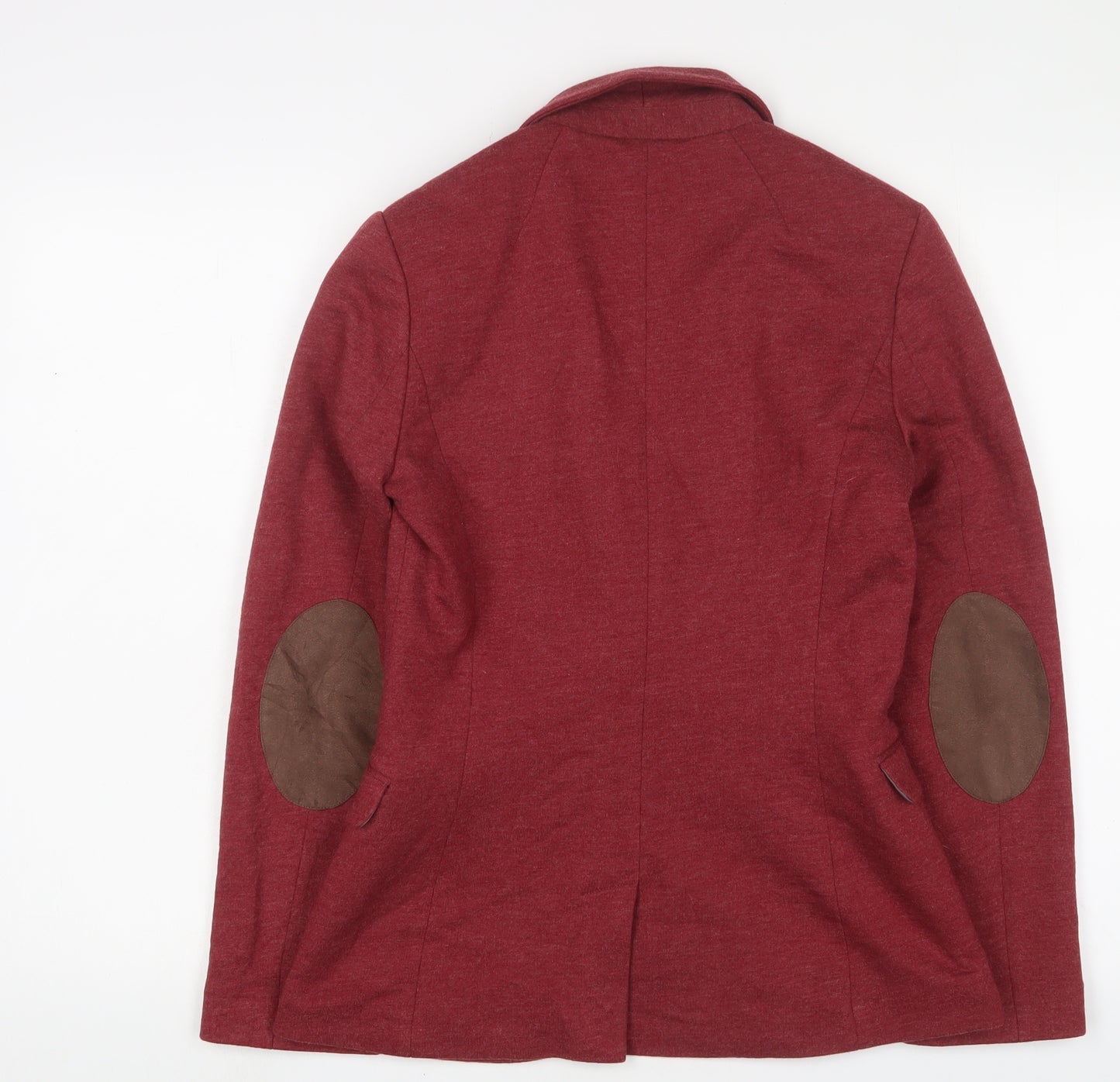 H&M Womens Red Jacket Blazer Size 10 Button