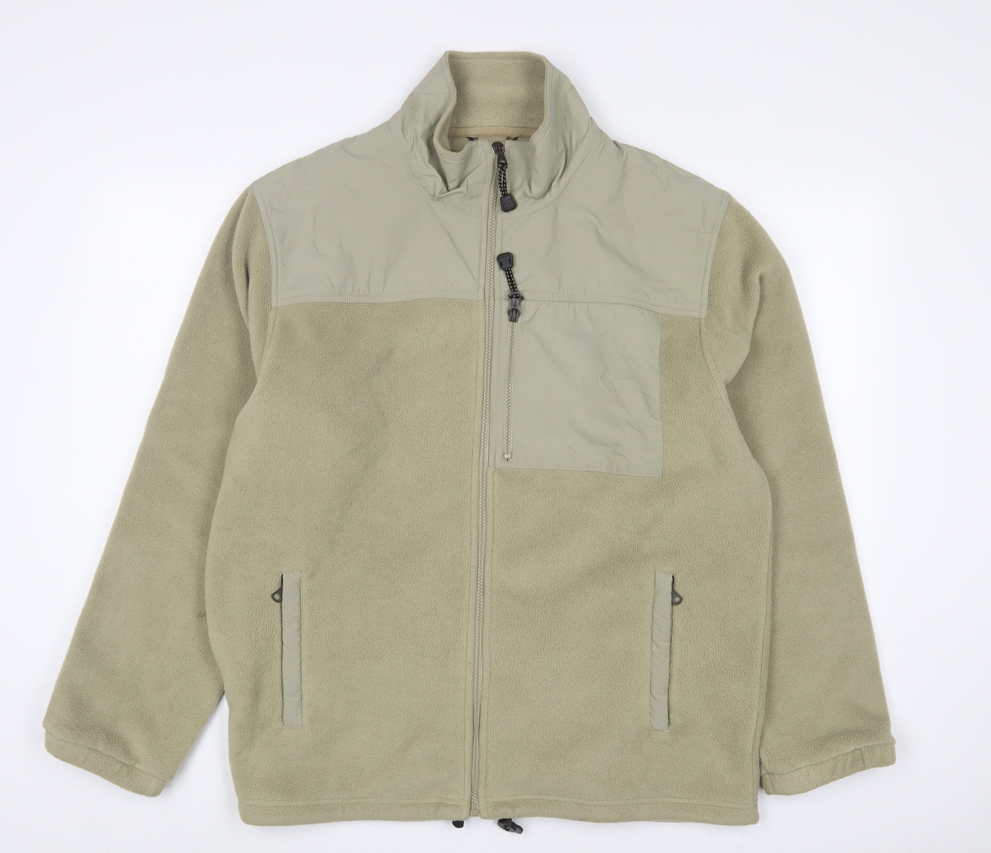 Marks and Spencer Mens Green Jacket Size M Zip - Zip Pockets