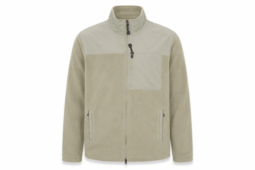 Front view of Marks & Spencer men’s green jacket, size M, zip - zip pockets